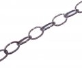 Řetěz ozdobný ražený krátké oko 2,8mm poměděná brunýrovaná ocel
