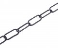 Řetěz ozdobný ražený dlouhé oko 3,4mm galvanicky pozinkovaná černá ocel