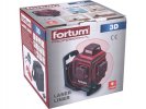 Laser křížový 3D červený Fortum 4780215