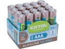 Baterie Extol alkalické LR03 (AAA, mikrotužka) - 20ks