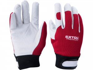 Pracovní rukavice kožené se spandexem Extol Premium
