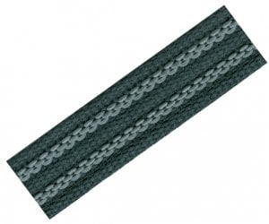 Popruh bavlna/guma černý/šedý 20mm
