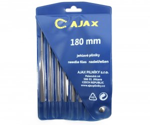Sada jehlových pilníků s držadlem 180/2 6dílná Ajax