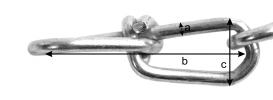 Řetěz uzlovaný Zn DIN 5686 - 1.4mm