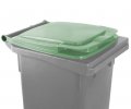 Víko popelnice plastové - 120l zelená