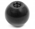 Rukojeť koule černá s plastovým závitem - M8/25mm 