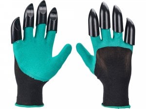 Pracovní rukavice zahradní polomáčené s drápy Extol Premium