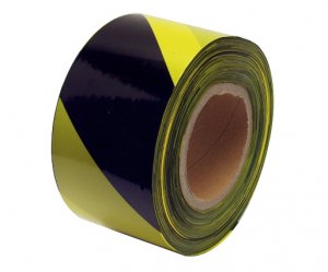 Páska výstražná žlutočerná 75mm