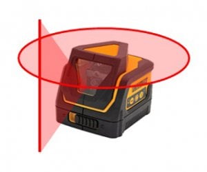 Laser křížový 360° červený v kufru DeWALT DW0811