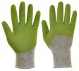 Pracovní rukavice zahradní latex Flower Green